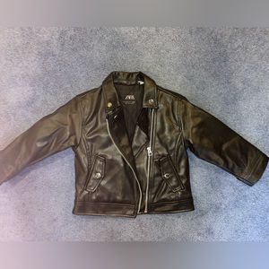 ZARA faux leather biker jacket
